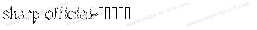 sharp official字体转换